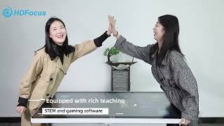 Celebrity Digital Interactive Auto Lift Table 4K Touch Screen for Kids' Game Learning Retail Stores Education Net Worth