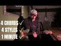 4 Chords - 4 Styles - 1 Minute