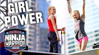 8 Times GIRLS BEAT BOYS On The Ninja Course! | American Ninja Warrior Junior | Universal Kids