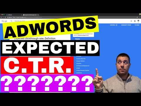Adwords Expected Click Through Rate (EXPLAINED)