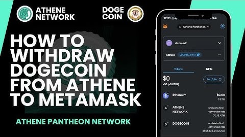 How To Withdraw Dogecoin From Athene App To Metamask | How To Import Dogecoin On Metamask