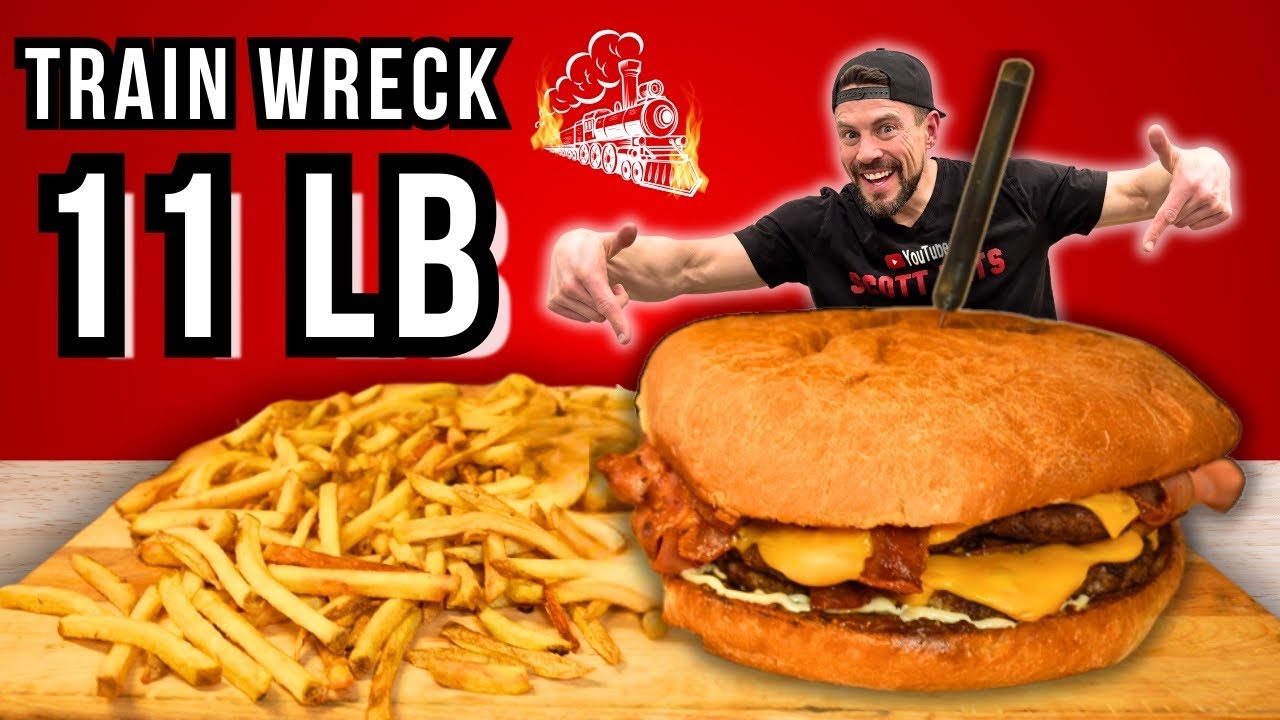 CAN I FINISH CANADA’S LARGEST UNDEFEATED 11LB BURGER AT WHISTLE STOP CAFE? $100 TO CHARITY IF I WIN!