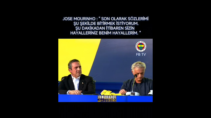 JOSE MOURINHO : "SİZİN HAYALLERİNİZ BENİM HAYALLERİM."#JoseMourinho #İmza #Töreni #Fenerbahçe