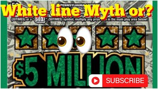Pa Lottery| $50 Ticket White Line Myth or?