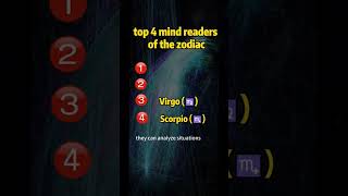Top 4 Mind Readers of the Zodiac Signs #astro #astrology #trending #zodiac #birthsigns #love #facts Resimi