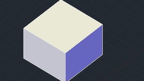 Make a 3D Cube using AutoCad 2014