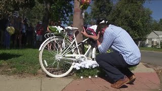 Ghost bike ceremony held for Denver cyclist killed at 13th and Syracuse