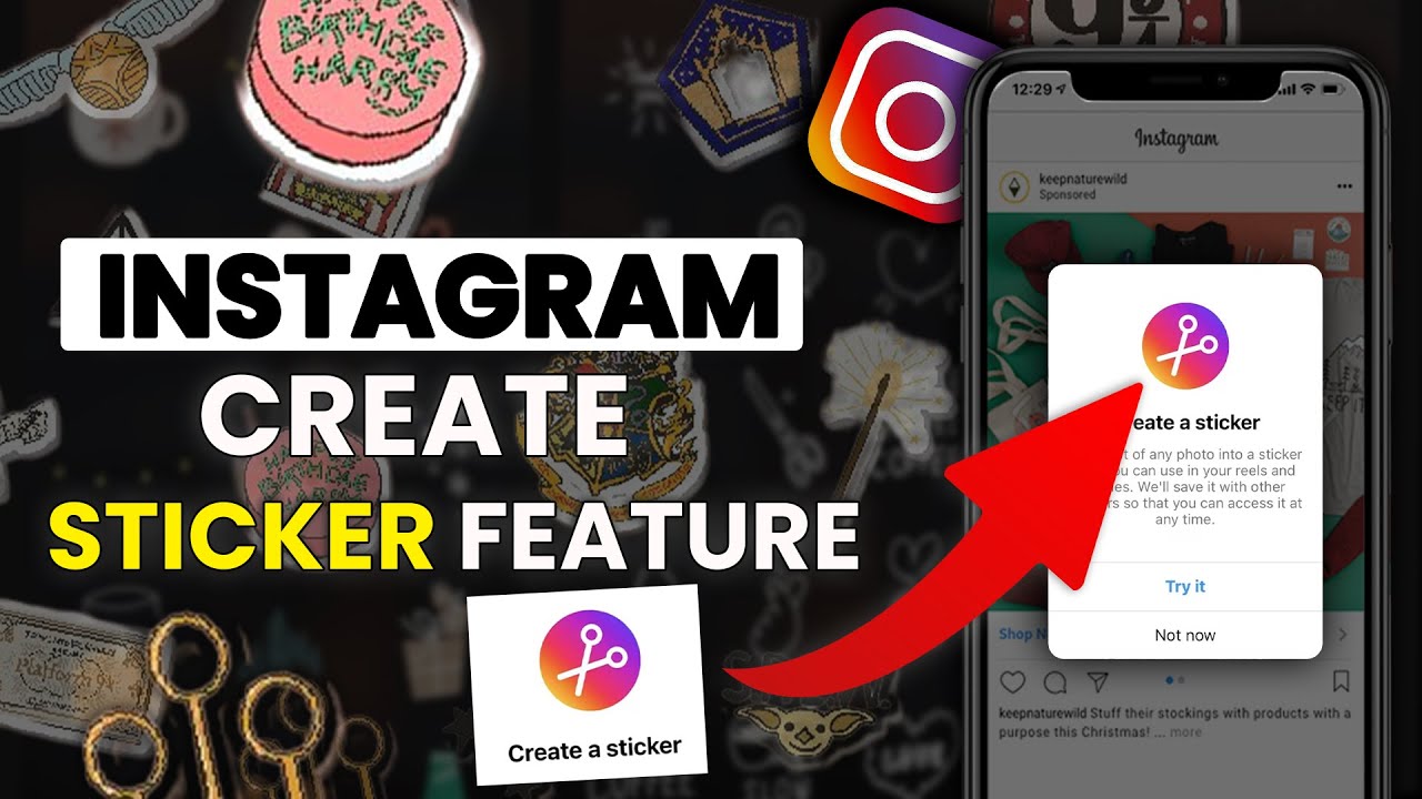 Instagram Sticker Feature Instagram STICKER Feature Kaise USE Kare | Create STICKER | New UPDATE ...