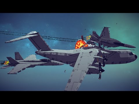 Spectacular Airplane Crashes, Shootdowns, Midair Collisions and More #12 | Besiege