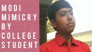 #Modi #Mimicry #ShyamRangeela Narendra Modi Mimicry by amdavad college student | Jr. Shyam Rangeela screenshot 3