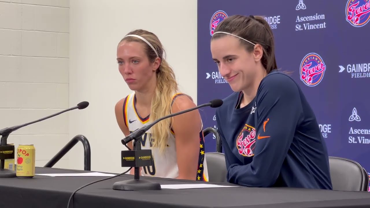 Caitlin Clark, Lexie Hull, coach Stephanie White after Indiana Fever loss  to Golden State Valkyries