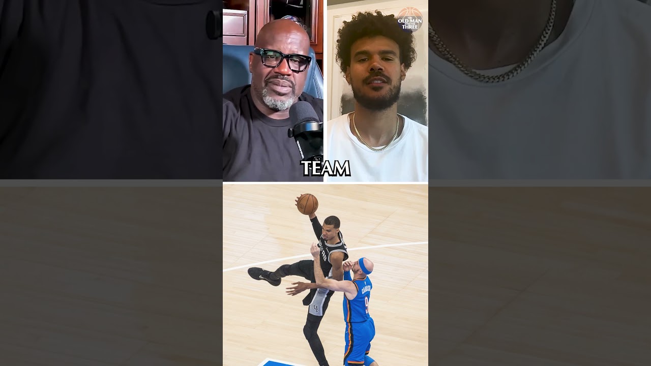 Shaq on being upset with how Wemby played when Alex Caruso was guarding him #wembanyama #nba