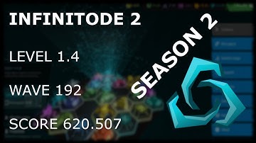 Infinitode 2 - Season 2 - Level 1.4 Wave 192 [620.507 Score]