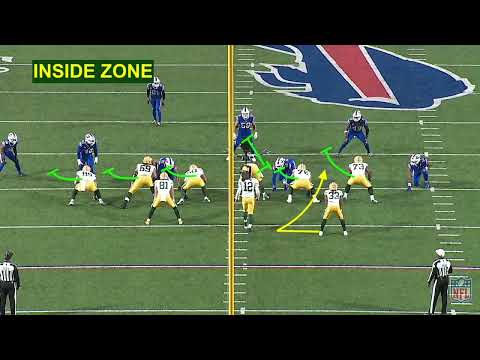 Packers inside zone cut ups vs BUF week 8 2022