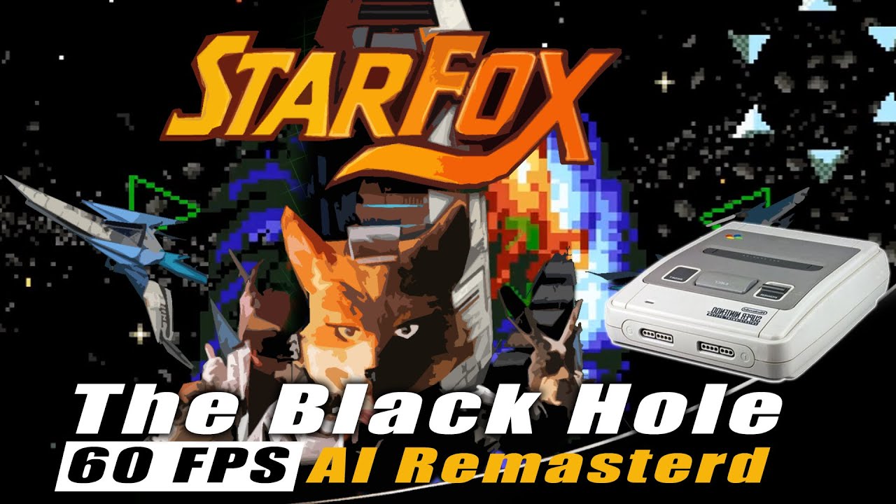 SNES STARFOX STARWING | Full playthrough: The Awesome Black Hole | TRUE 60 FPS |  Butter smooth