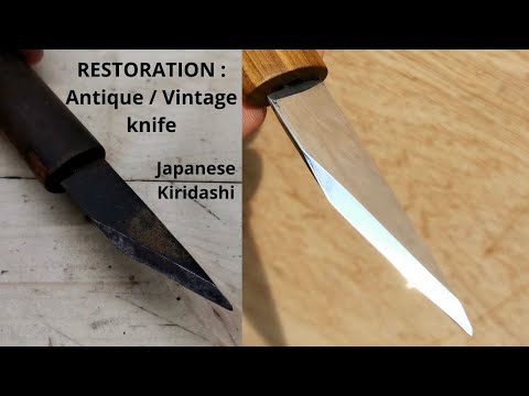 KNIFE RESTORATION - Antique / Vintage Knife, Japanese kiridashi