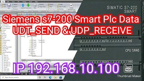 Siemens s7-200 Smart Plc Data UDT_SEND & UDP_RECEIVE Programming