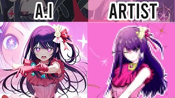 Ai vs. Artist Art Challenge: Who can draw Hoshino Ai better?