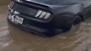 Drivers stranded on flooded North Texas highway for about 6 hours