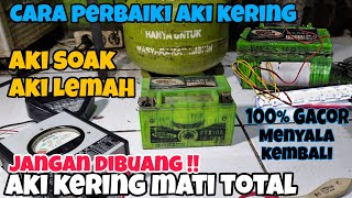 Cara Perbaiki Aki Kering Mati Total