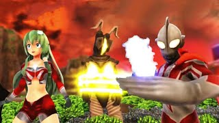 Ultraman Woman vs Zetton Những Siêu nhân điện quang phối hợp đập tan Quái vật Zetton