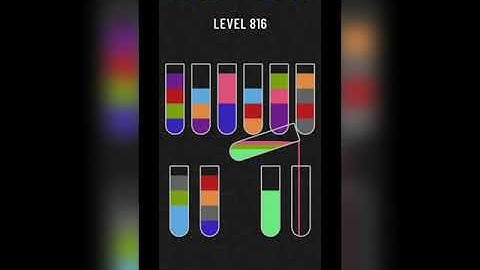 Water sort puzzle level 816