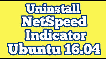 Uninstall Netspeed indicator app from Unity Panel Ubuntu 16.04 || Network Speed