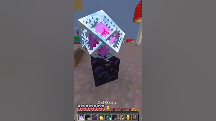 "1v5 CLUTCH with ONLY Crystals?! 🤯💥#minecraft #gaming #viralvideo #trending #shorts