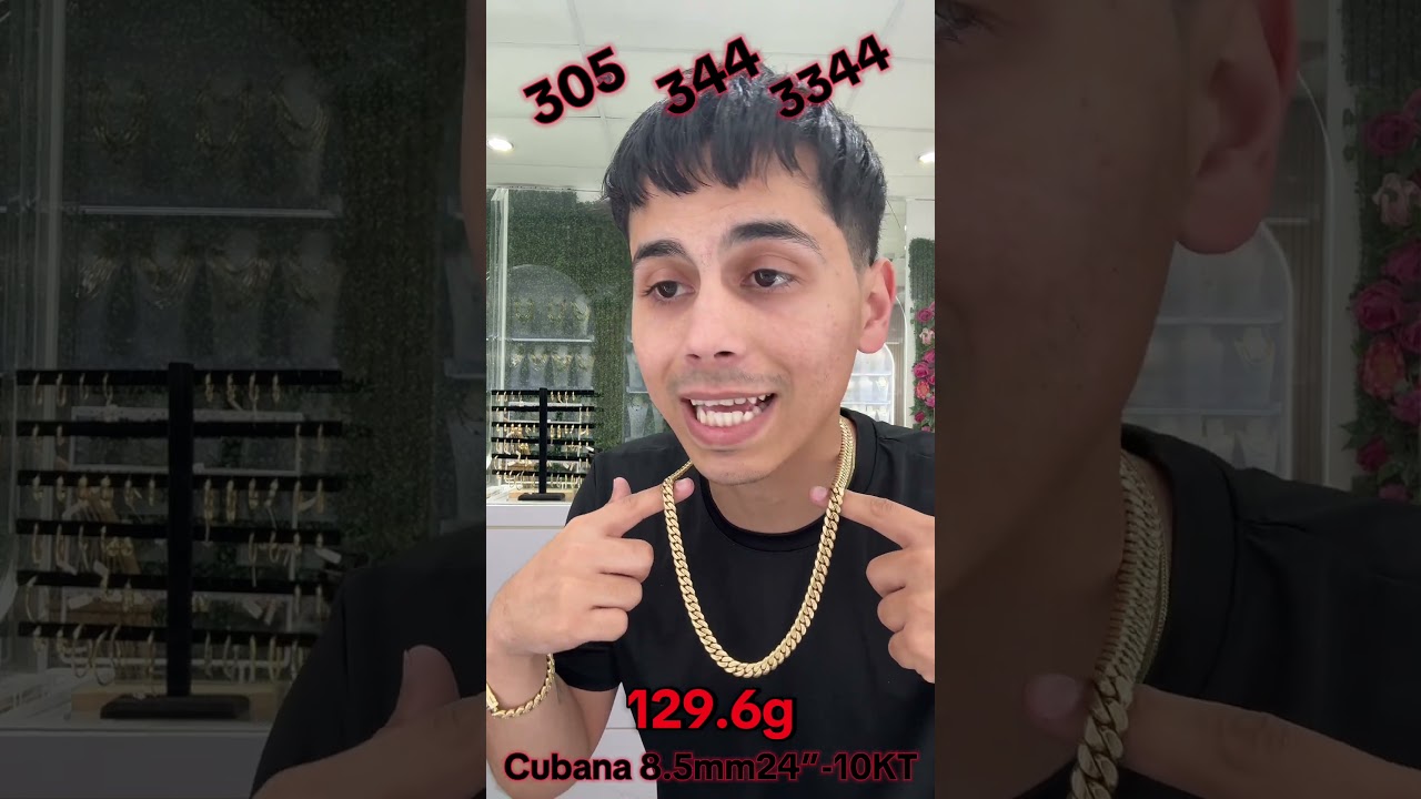 Cubana cadena de 10KT