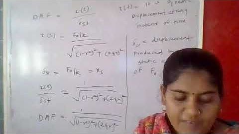 Forced Vibration of SDOF system Lecture no 7