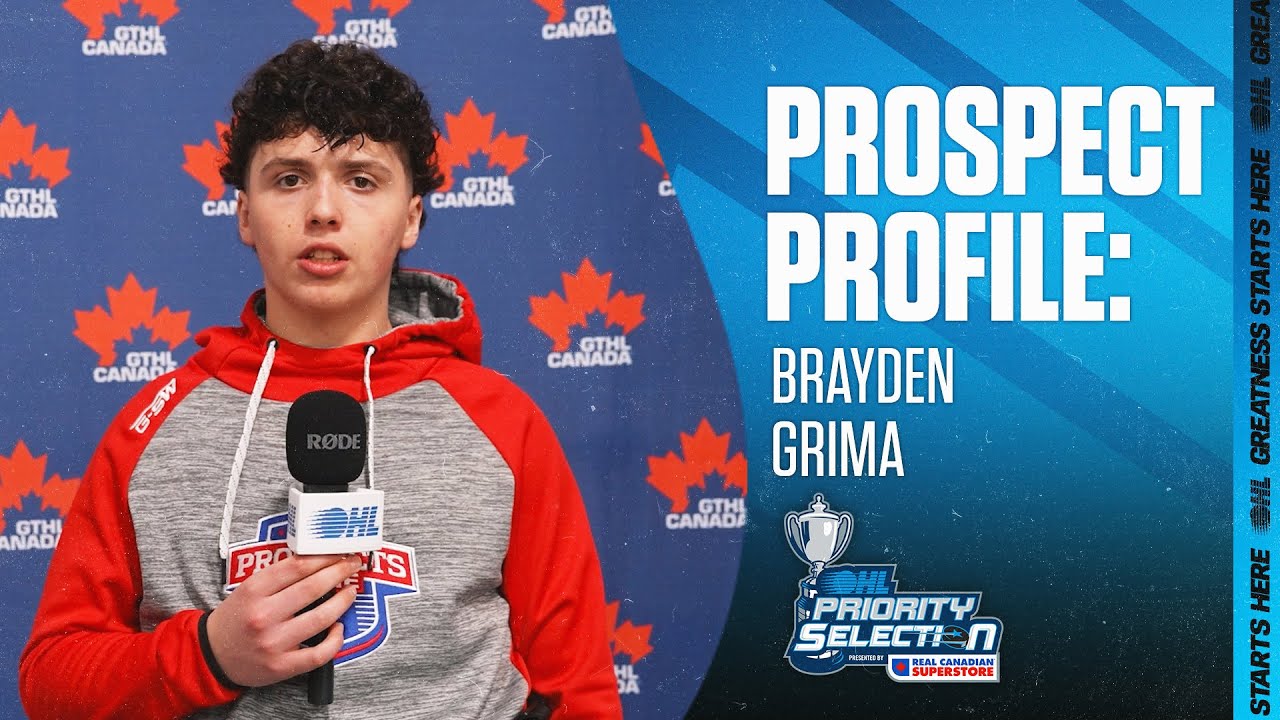 Профиль перспективного игрока для драфта OHL 2026 года: Брейден Грима