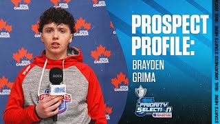 2026 OHL Draft Prospect Profile: Brayden Grima