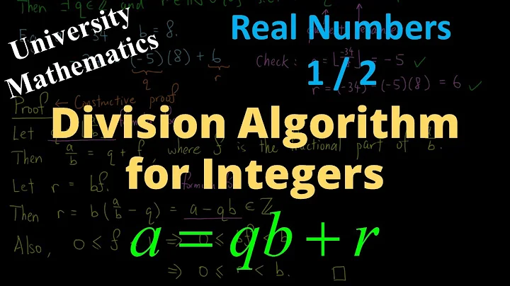 Division Algorithm for Integers