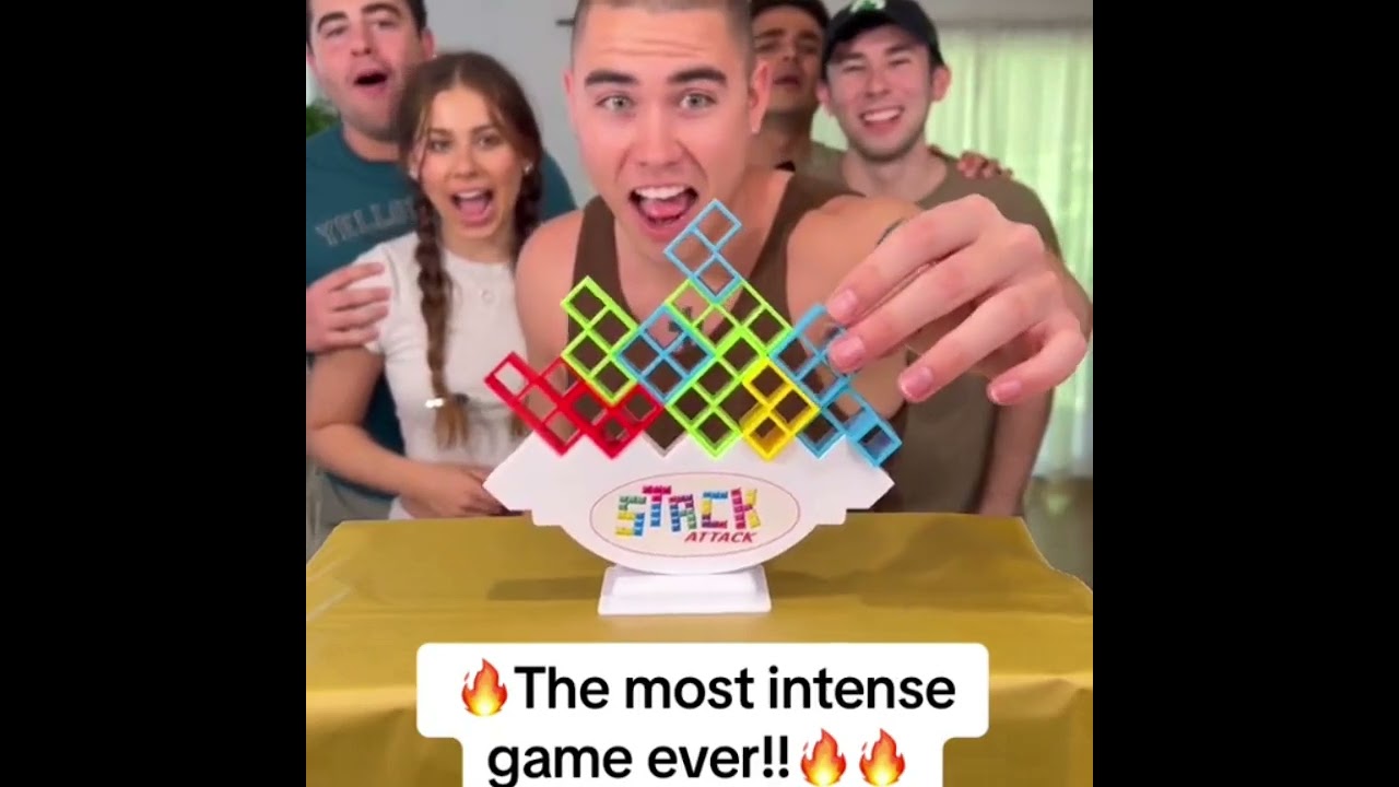 Temu | Stack Attack Game - Board Game For Family Class & Office Game 