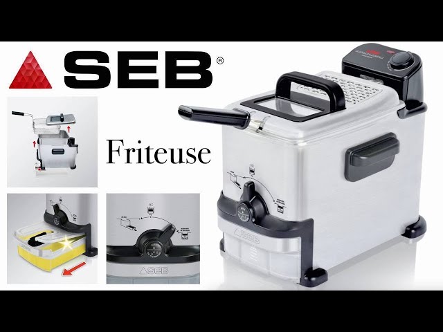 SEB FR701602 Semi Pro Oleoclean Compact Friteuse Inox brossé