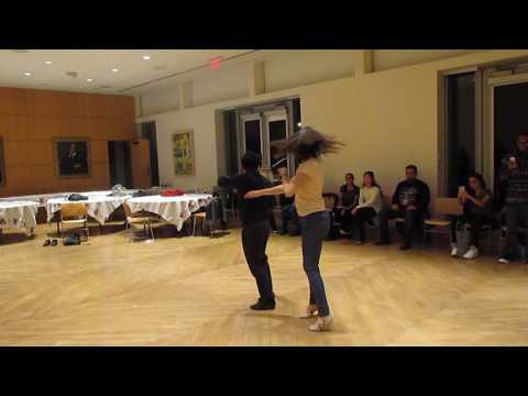 Salsa On2 Intermediate Turn Pattern by Sergio and Sheena #45