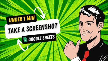 Google Sheets Tutorial - How to Take a SCREENSHOT and INSERT into a Google Sheets
