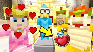 PEACH DRINKS A LOVE POTION! *IN LOVE WITH BOWSER!* | Super Mario Series | Minecraft [263]