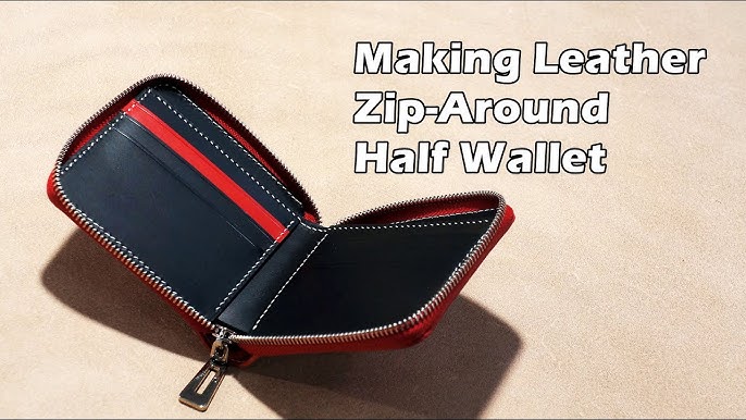 7X4 Double Zipper Zip Around Fabric With Diagonal Pattern 