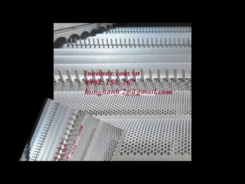 Video Lưới thép dập lỗ không rỉ giá rẻ - youtube