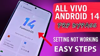 Android 14: ALL Vivo Frp Bypass Setting not Working 2025 | Vivo V27e Frp Bypass (without PC)
