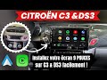 Installation Autoradio Android Avec CarPlay Android Auto Sur Citroën C3 DS3 Tuto Complet mp3