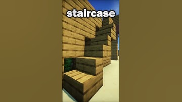 INVISIBLE STAIRCASE BEHIND WALL Minecraft Build Guide