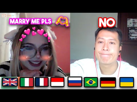 Anti Simp Polyglot Rejects Girl in 8 languages 👋👋