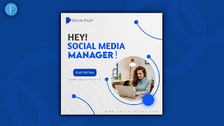 Social media post design | Pixellab tutorial screenshot 1