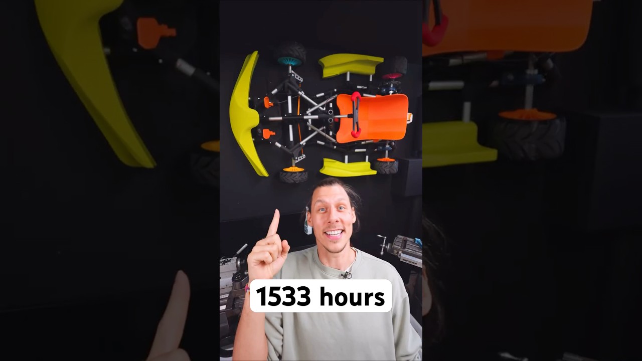 How many hours does it take to 3D print a full size Gokart?