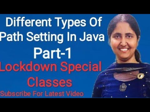 Different Types Of Path Setting In Java Part 1