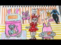 🎀Paper Diy🎀Judy’s Room ….. Tutorial/ No music paper play
