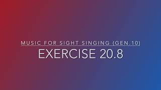 Exercise 20.8 - Music for Sight Singing