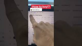 how to buy #trump coin #SOL